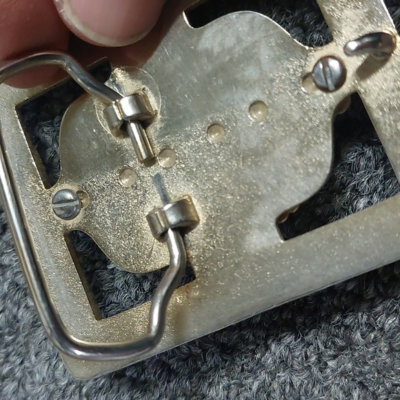 Vintage Orange Stone men's belt buckle - Picture 4 of 4